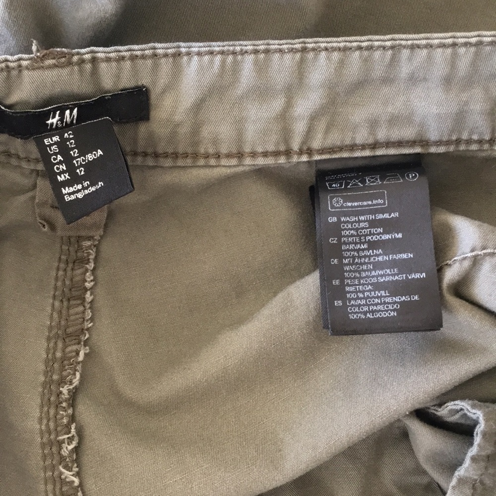 Green cotton shorts - Picture 4 of 4